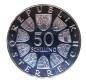 Preview: Republikinschrift & Wappen – 50 Schilling Silber 1968 PP