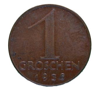 Österreich 1 Groschen 1936 – Bronze‑Münze der Ersten Republik