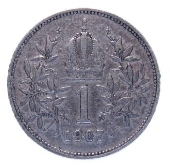 Österreich 1 Krone 1907 Silber Franz Joseph I Kaiserreich Sammlermünze