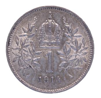 1 Krone 1914 Silber Franz Joseph I.