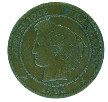 Preview: 10 Centimes Frankreich 1896 A