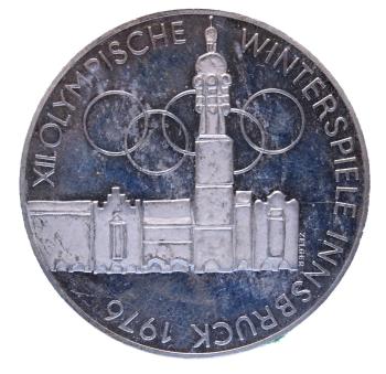100 Schilling Silber 1976 – Olympia Innsbruck, 2. Ausgabe Wien, PP
