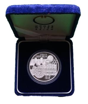 100 Schilling Silber 1995 Erste Republik Österreich – Gedenkmünze in Polierter Platte mit Bundesadler