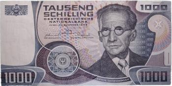 1000 Schilling 1983 Banknote – Erwin Schrödinger
