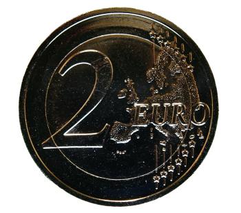 Preview: 2 Euro Andorra 2014 Steinadler mit Gold und Farbapplikation