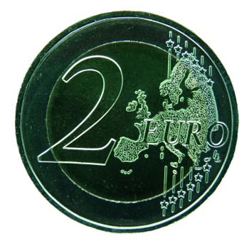 Preview: 2 Euro Malta Mnajdra 2018 mit Farbapplikation