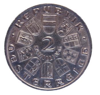 Preview: Nominalangabe auf 2-Schilling-Silbermünze 1930