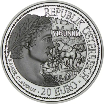 Preview: 20 Euro Silber 2010 Virunum PP