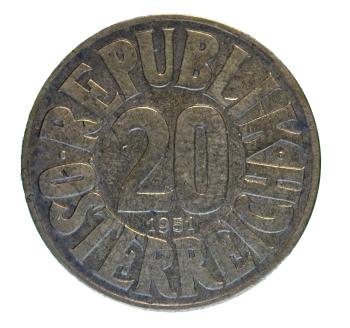 20 Groschen 1951 Cu-Al