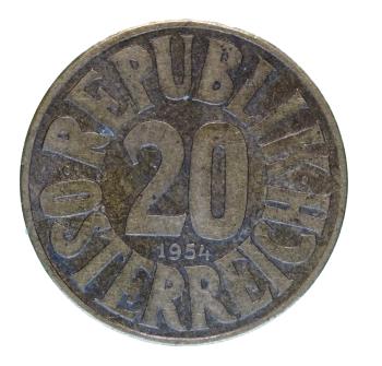 Preview: 20 Groschen 1954 Cu-Al