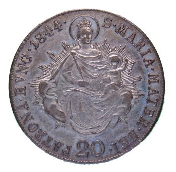 Preview: 20 Kreuzer Silber 1844 B Ferdinand I.