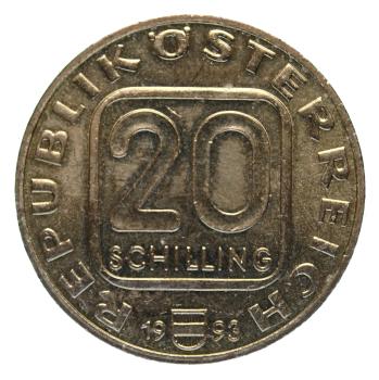 Preview: Österreich 20 Schilling 1993 – Gedenkmünze „200 Jahre Diözese Linz“, Rückseite