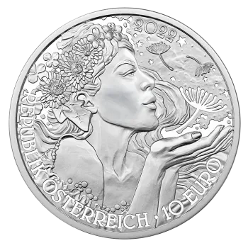 Preview: 10 Euro Silber 2022 Der Löwenzahn Hgh Blister