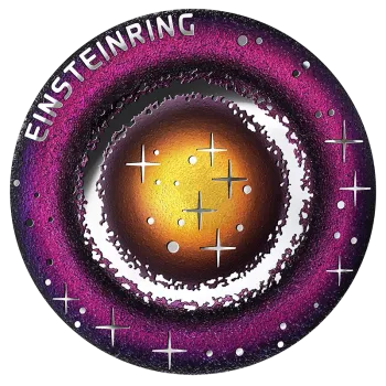 Preview: Avers und Revers der Münze Einsteinring 2025 – detailreiches Design in Polierter Platte
