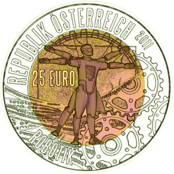 Preview: 25 Euro Silber Niob 2011 Robotik