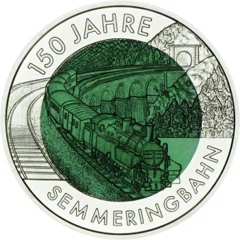 Preview: 25 Euro Silber Niob 2004 150 Jahre Semmeringbahn