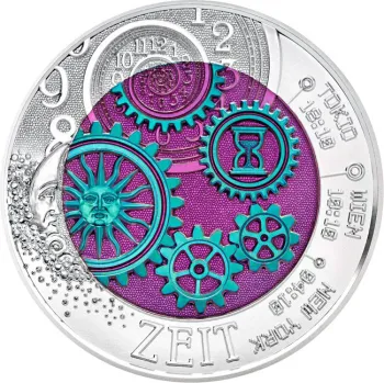 Preview: 25 Euro Silber Niob 2016 Die Zeit