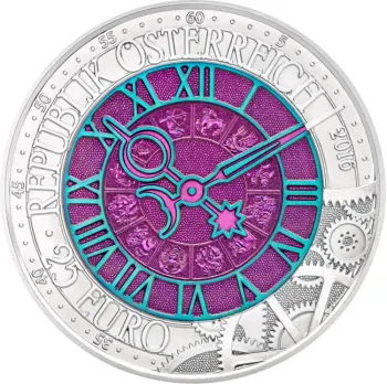 Preview: 25 Euro Silber Niob 2016 Die Zeit