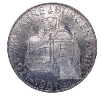 25 Schilling Silber 1961 – Motiv 40 Jahre Burgenland