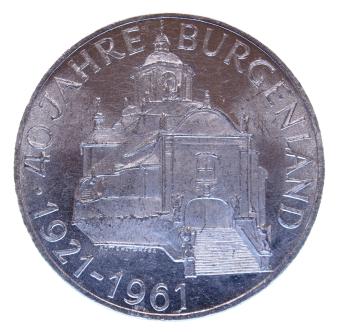 25 Schilling Silber 1961 – Motiv 40 Jahre Burgenland