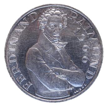 25 Schilling Silber 1966 Ferdinand Raimund Vorderseite