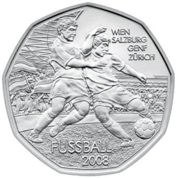 Preview: 5 Euro Silber 2008 Fußball Hgh