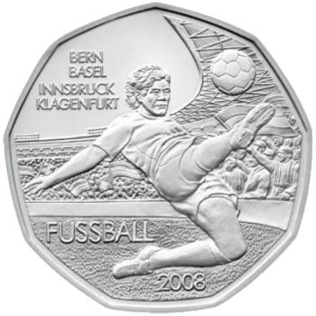 Preview: 5 Euro Silber 2008 Fußball Hgh