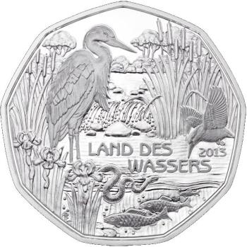 Preview: 5 Euro Silber 2013 Land des Wassers Hgh Blister