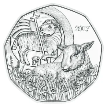 Preview: 5 Euro Silber 2017 Osterlamm Hgh Blister