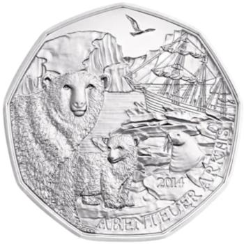 Preview: 5 Euro Silber 2014 Schätze der Arktis Hgh Blister
