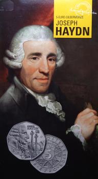 5 Euro Silber 2009 Joseph Haydn Hgh Blister