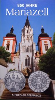 5-Euro-Silbermünze Österreich 2007 „850 Jahre Mariazell“