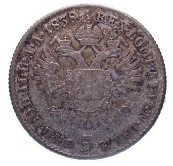 Preview: 5 Kreuzer 1838 A Ferdinand I.