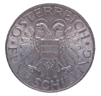 Preview: 5 Schilling Silber 1934 Magna Mater