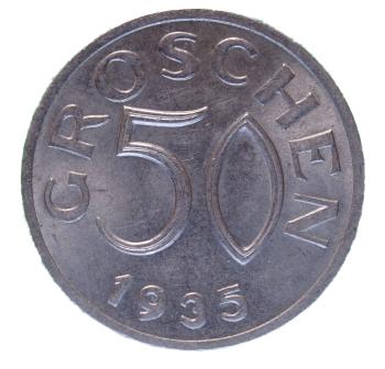 50 Groschen 1935 Österreich – Cu-Ni Münze der 1. Republik