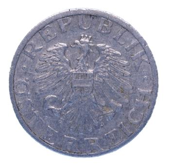 Preview: Österreich 50 Groschen 1947 aus leichtem Aluminium
