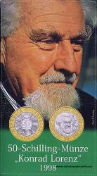 50 Schilling 1998 Konrad Lorenz Blister Hgh