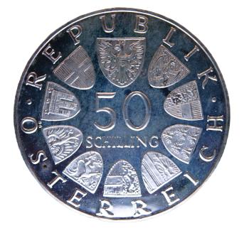 Jubiläumsinschrift „300 Jahre Universität Innsbruck“ – Gedenkmünze Österreich
