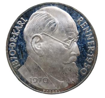 50 Schilling Silber 1970 Karl Renner PP