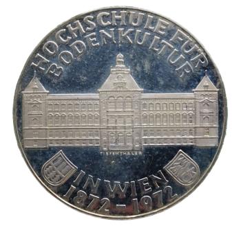 50 Schilling Silber 1972 100 Jahre Hochschule für Bodenkultur PP