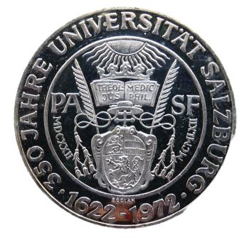Siegel der Universität Salzburg – 50 Schilling Silber 1972 PP