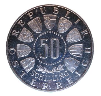 Österreichisches Wappen – Gedenkmünze Olympia 1964