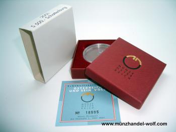 500 Schilling Etui 2001 Schattenburg mit Zertifikat