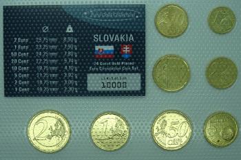 Preview: Euro Kleinmünzsatz Slowakei 2009 in Noppenfolie