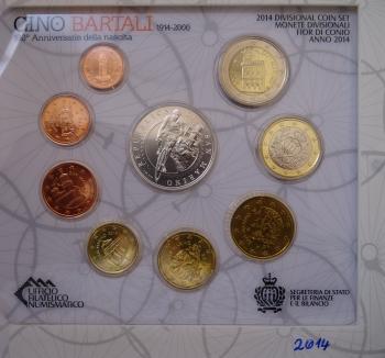 Preview: Kleinmünzsatz Euro 2014 San Marino Gino Bartali