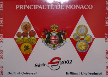 Kleinmünzsatz Euro 2002 Monaco Blister unzirkuliert