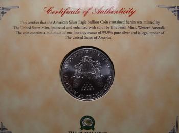 Preview: One Dollar 2000 Silver Eagle 1 Unze Silber im Blister
