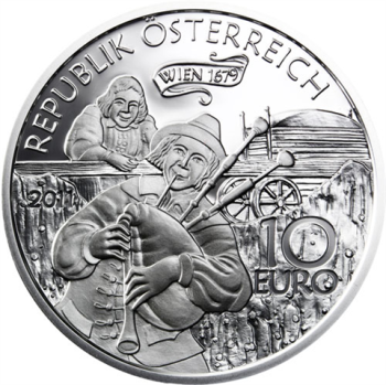 10 Euro Silber 2011 Der liebe Augustin PP