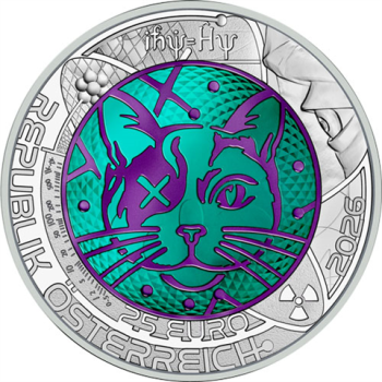 Preview: 25 Euro Silber Niob 2026 Quantenphysik VS