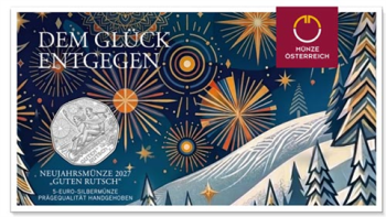 5 Euro Silber 2027 Guten Rutsch Hgh Blister
